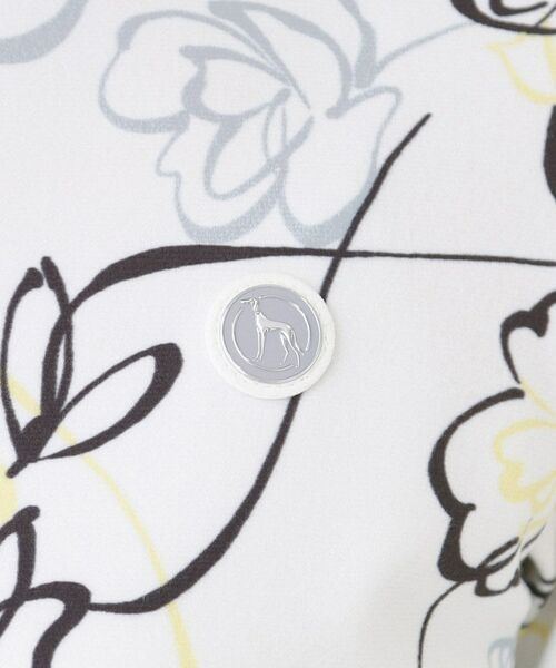 adabat / アダバット ポロシャツ | 裏起毛ドローイングフラワー長袖ポロシャツ | 詳細5