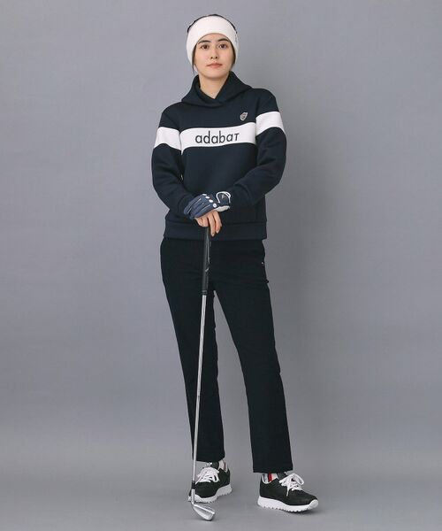 adabat / アダバット パーカー | 【ADABAT NAVY】ブロッキングラインロゴフーディー | 詳細5