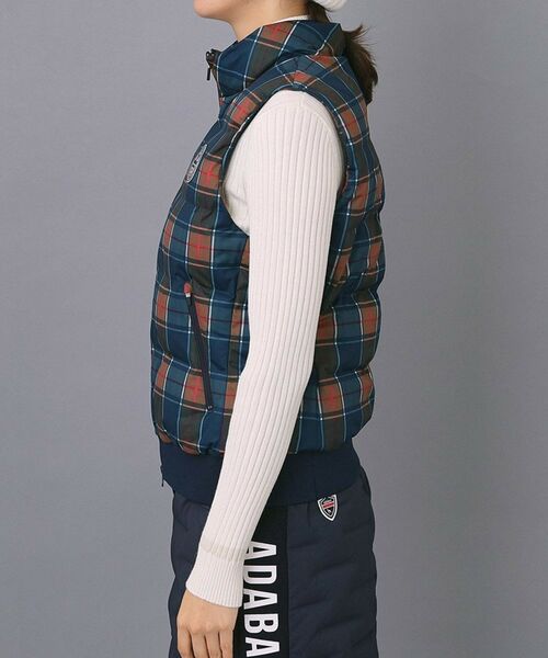 adabat / アダバット ダウンジャケット・ベスト | 【ADABAT NAVY】【撥水】タータンチェック中綿ベスト | 詳細10