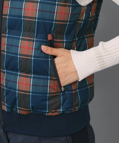 adabat / アダバット ダウンジャケット・ベスト | 【ADABAT NAVY】【撥水】タータンチェック中綿ベスト | 詳細13
