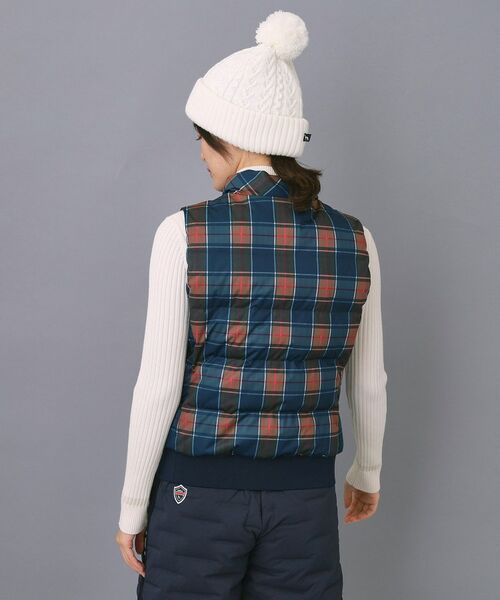 adabat / アダバット ダウンジャケット・ベスト | 【ADABAT NAVY】【撥水】タータンチェック中綿ベスト | 詳細5