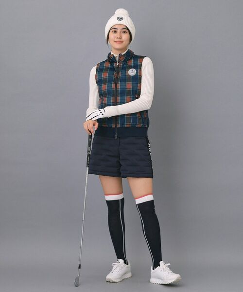 adabat / アダバット ダウンジャケット・ベスト | 【ADABAT NAVY】【撥水】タータンチェック中綿ベスト | 詳細6