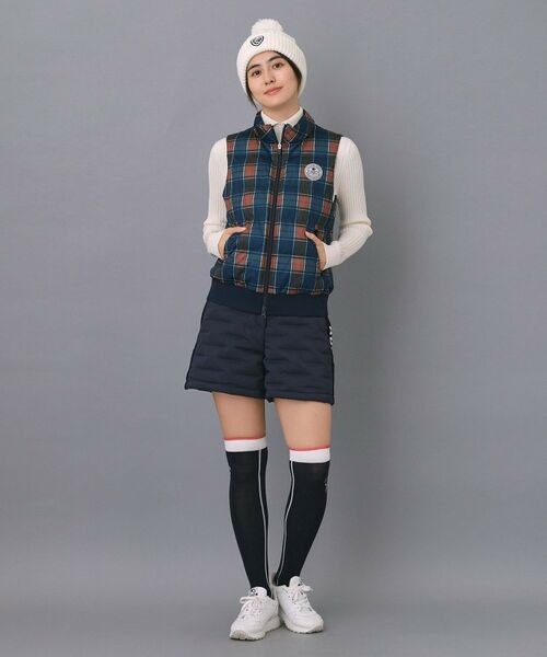 adabat / アダバット ダウンジャケット・ベスト | 【ADABAT NAVY】【撥水】タータンチェック中綿ベスト | 詳細8