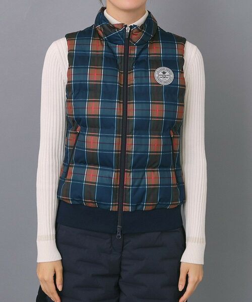 adabat / アダバット ダウンジャケット・ベスト | 【ADABAT NAVY】【撥水】タータンチェック中綿ベスト | 詳細9