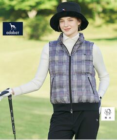 adabat / アダバット ダウンジャケット・ベスト | 【ADABAT NAVY】【撥水】グレンチェック中綿ベスト