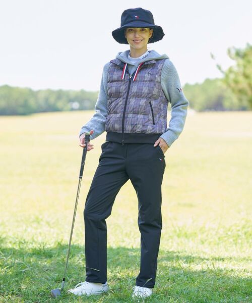 adabat / アダバット ダウンジャケット・ベスト | 【ADABAT NAVY】【撥水】グレンチェック中綿ベスト | 詳細1