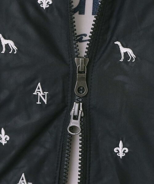 adabat / アダバット レザーブルゾン・ジャケット | 【ADABAT NAVY】エンブロイダリーモノグラムジップブルゾン | 詳細15