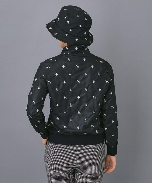 adabat / アダバット レザーブルゾン・ジャケット | 【ADABAT NAVY】エンブロイダリーモノグラムジップブルゾン | 詳細3