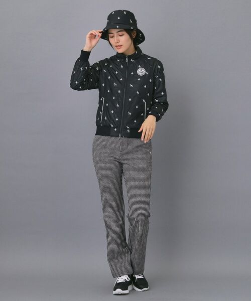 adabat / アダバット レザーブルゾン・ジャケット | 【ADABAT NAVY】エンブロイダリーモノグラムジップブルゾン | 詳細4