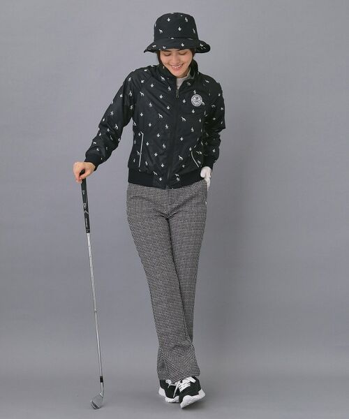 adabat / アダバット レザーブルゾン・ジャケット | 【ADABAT NAVY】エンブロイダリーモノグラムジップブルゾン | 詳細5