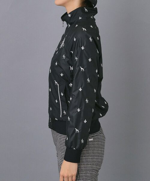 adabat / アダバット レザーブルゾン・ジャケット | 【ADABAT NAVY】エンブロイダリーモノグラムジップブルゾン | 詳細8