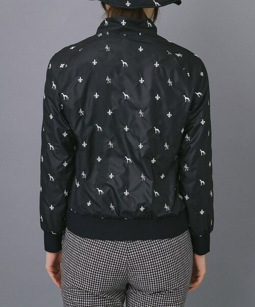 adabat / アダバット レザーブルゾン・ジャケット | 【ADABAT NAVY】エンブロイダリーモノグラムジップブルゾン | 詳細9