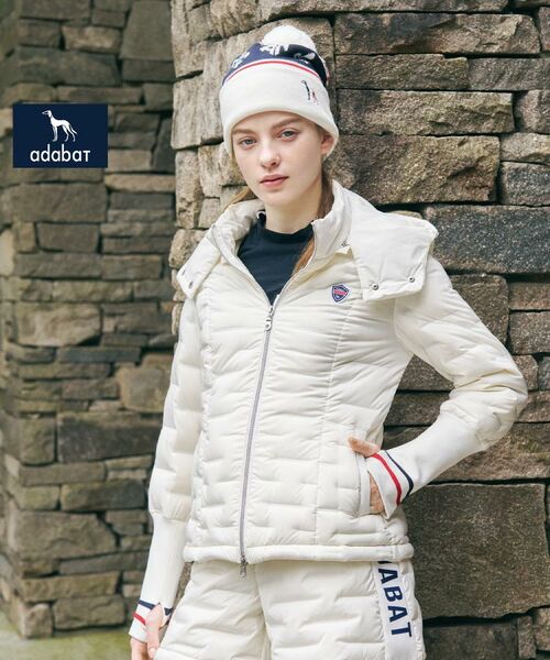 adabat / アダバット ダウンジャケット・ベスト | 【ADABAT NAVY】2WAYストレッチダウンジャケット（ホワイト(001)）