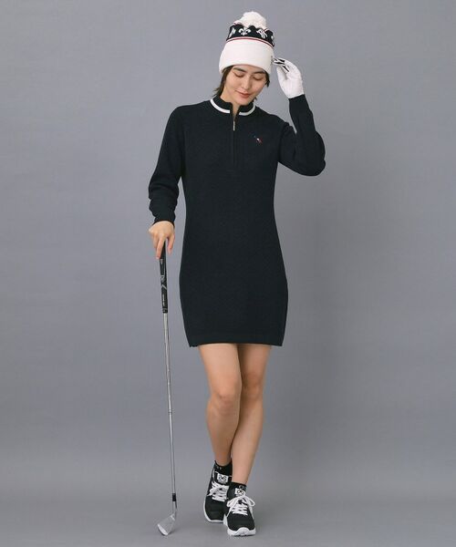 adabat / アダバット ワンピース | 【ADABAT NAVY】フルールドリスニットワンピース | 詳細4