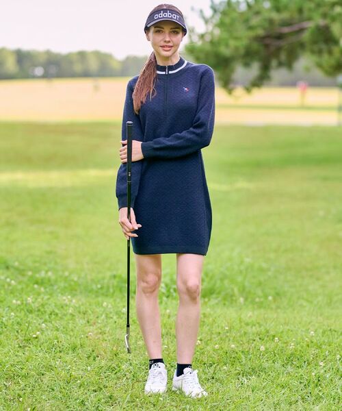 adabat / アダバット ワンピース | 【ADABAT NAVY】フルールドリスニットワンピース | 詳細5