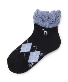 adabat / アダバット ソックス | ショートフレンチアーガイルウォームソックス