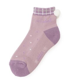 adabat / アダバット ソックス | ボンボンドットショートソックス