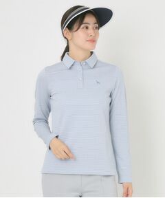 adabat / アダバット ポロシャツ | ドビーチェック長袖ポロシャツ