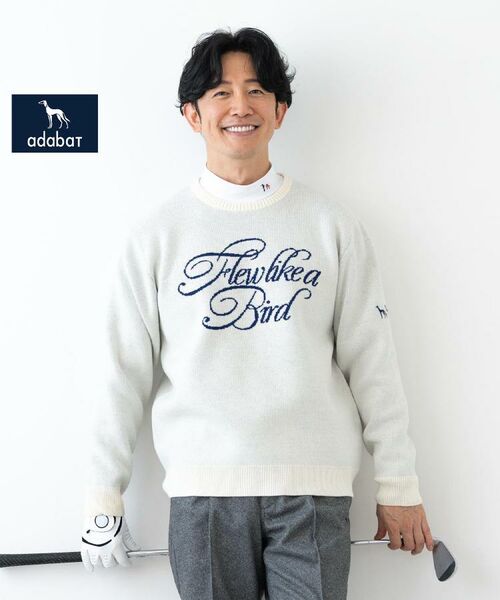 adabat / アダバット ニット・セーター | 【新レーベル ADABAT NAVY】櫻井貴史コラボニット(ホワイト(002))