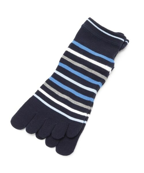 adabat / アダバット ソックス | 5本指ボーダーショートソックス | 詳細1