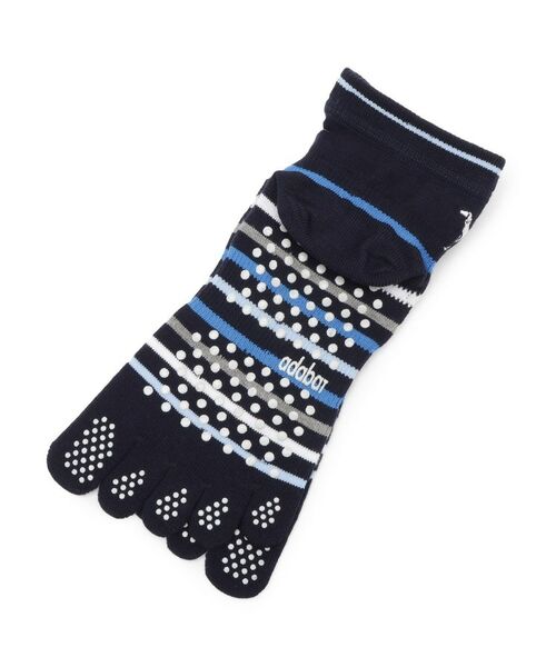 adabat / アダバット ソックス | 5本指ボーダーショートソックス | 詳細2