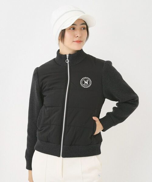 adabat / アダバット レザーブルゾン・ジャケット | ニットコンビパデットブルゾン | 詳細12