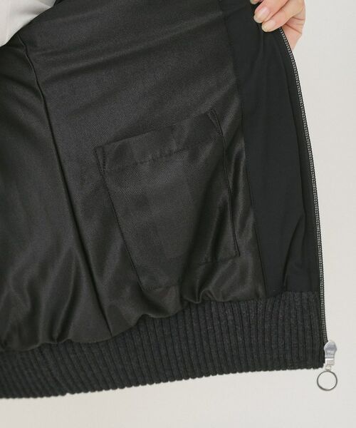 adabat / アダバット レザーブルゾン・ジャケット | ニットコンビパデットブルゾン | 詳細24