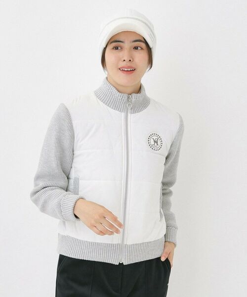 adabat / アダバット レザーブルゾン・ジャケット | ニットコンビパデットブルゾン | 詳細4