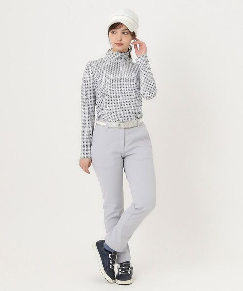 adabat / アダバット カットソー | 小紋柄プリントP長袖モックT | 詳細2