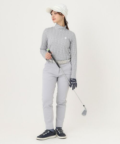 adabat / アダバット カットソー | 小紋柄プリントP長袖モックT | 詳細3