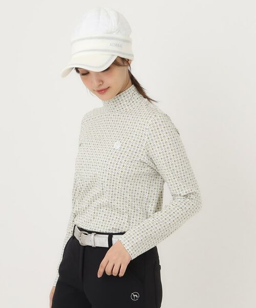 adabat / アダバット カットソー | 小紋柄プリントP長袖モックT | 詳細5