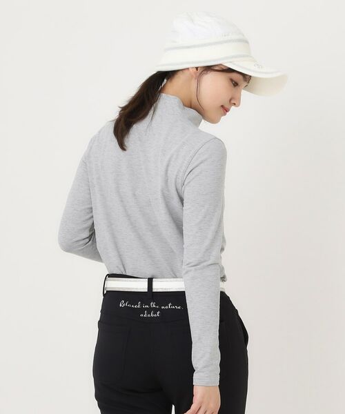 adabat / アダバット カットソー | メランジボーダーモックネックT | 詳細1