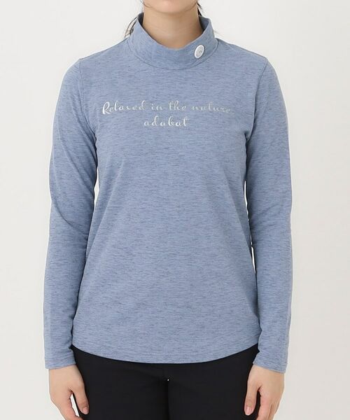 adabat / アダバット カットソー | メランジボーダーモックネックT | 詳細13