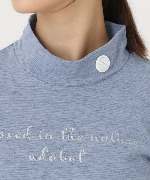 adabat / アダバット カットソー | メランジボーダーモックネックT | 詳細16