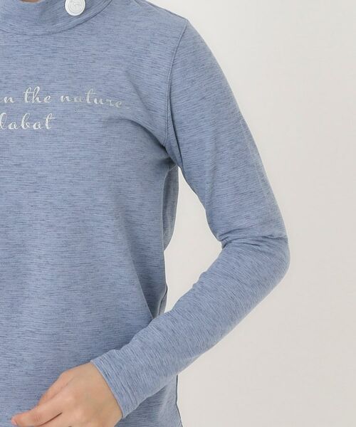 adabat / アダバット カットソー | メランジボーダーモックネックT | 詳細17