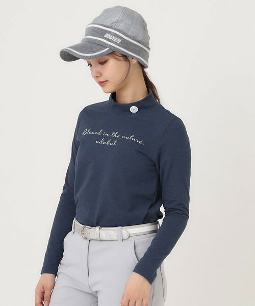 adabat / アダバット カットソー | メランジボーダーモックネックT | 詳細5