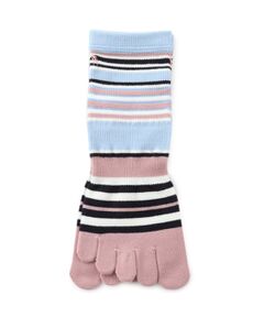 adabat / アダバット ソックス | 5本指ボーダーウォームソックス