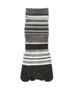 adabat / アダバット ソックス | 5本指ボーダーウォームソックス