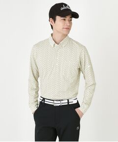 adabat / アダバット ポロシャツ | 小紋柄プリントP長袖ポロシャツ