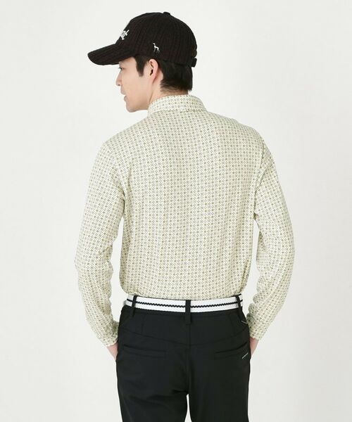 adabat / アダバット ポロシャツ | 小紋柄プリントP長袖ポロシャツ | 詳細1