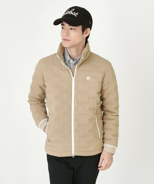 adabat / アダバット ダウンジャケット・ベスト | 2重織タフタダウンジャケット(ピンクベージュ(053))