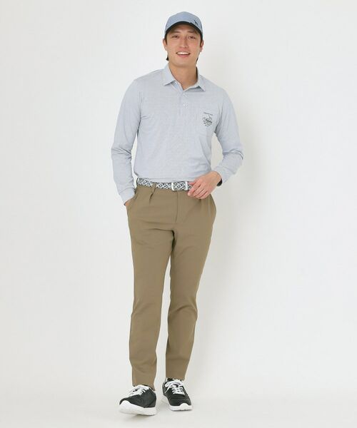 adabat / アダバット ポロシャツ | シャンブレーストライプ長袖ポロシャツ | 詳細10