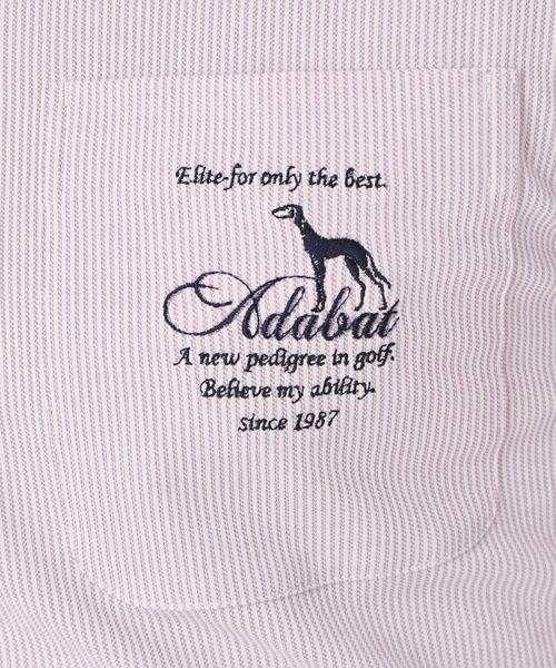 adabat / アダバット ポロシャツ | シャンブレーストライプ長袖ポロシャツ | 詳細4