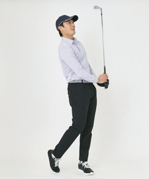 adabat / アダバット ポロシャツ | シャンブレーストライプ長袖ポロシャツ | 詳細7