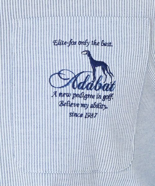 adabat / アダバット ポロシャツ | シャンブレーストライプ長袖ポロシャツ | 詳細8
