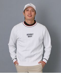 adabat / アダバット ニット・セーター | 【ADABAT NAVY】ケーブルストライプクルーニット