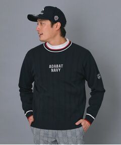 adabat / アダバット ニット・セーター | 【ADABAT NAVY】ケーブルストライプクルーニット