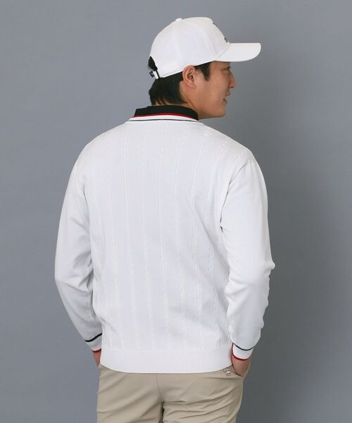 adabat / アダバット ニット・セーター | 【ADABAT NAVY】ケーブルストライプクルーニット | 詳細1