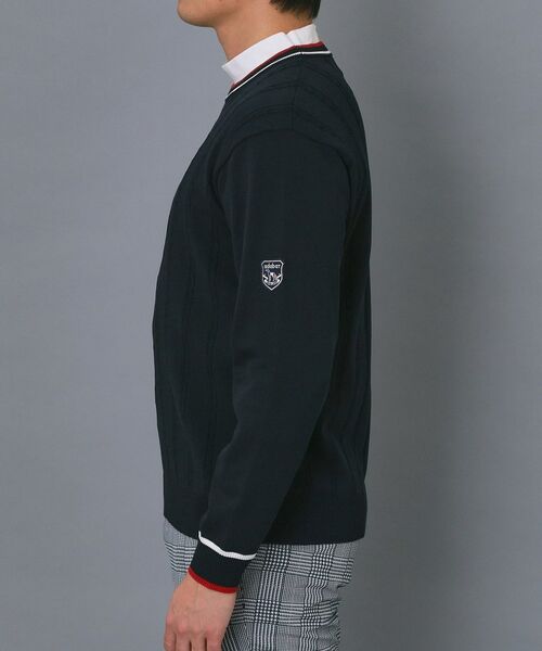 adabat / アダバット ニット・セーター | 【ADABAT NAVY】ケーブルストライプクルーニット | 詳細14