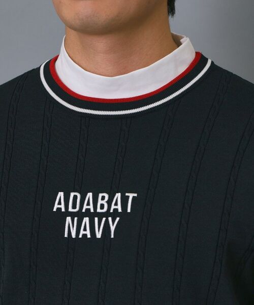 adabat / アダバット ニット・セーター | 【ADABAT NAVY】ケーブルストライプクルーニット | 詳細16